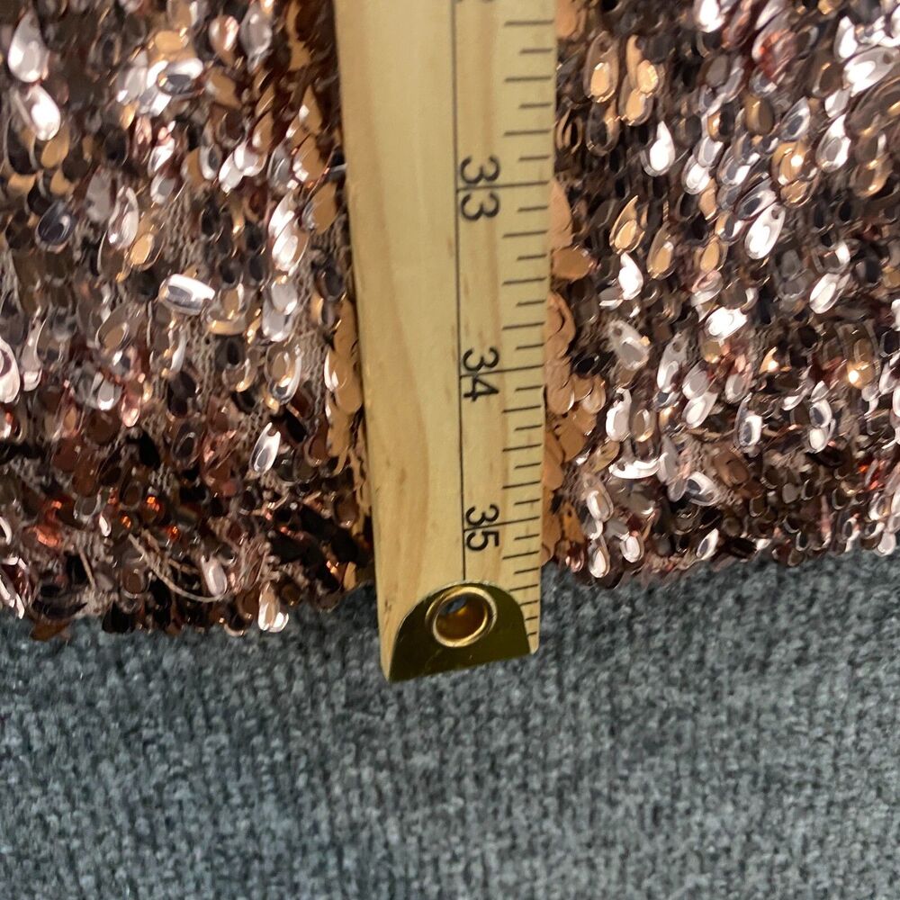 Akira Dress Women L Pink Sequin Embellished Shimmer Evening Mini Cocktail Prom - Picture 8 of 8